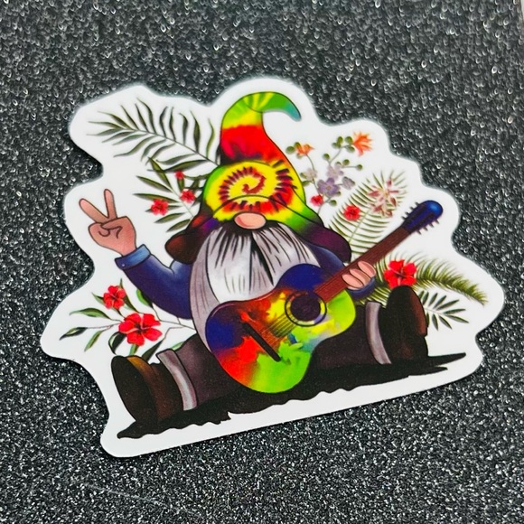 Gnome Hippie Trippy Psychedelic Lava Lamp 60s 70s Stoner Aesthetic Sticker - Picture 6 of 6